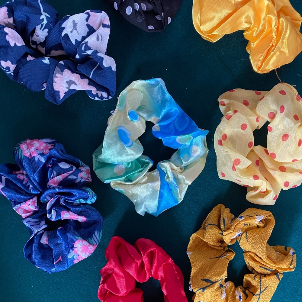 COPY - 8 Satin Scrunchies Bundle - New